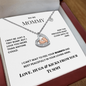 Baby Feet Heart Necklace- A Gift from a your Baby Bump perfect for Moms/Moms to be.