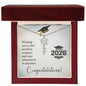 Personalized Graduation Stainless Steel and 18k Name Necklace  - Class of 2026- a Gift for Daughter/Sister/Mother/Friend.