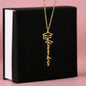 Personalized Graduation Cap Stainless Steel and 18k Name Necklace - Class of 2026- a Gift for Daughter