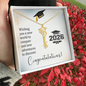 Personalized Graduation Stainless Steel and 18k Name Necklace  - Class of 2026- a Gift for Daughter/Sister/Mother/Friend.