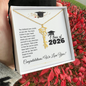 Personalized Graduation Stainless Steel and 18k Name Necklace  - Class of 2026- a Gift for Daughter/Sister/Mother/Friend.