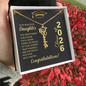 Class of 2026 Personalized Graduation Stainless Steel and 18k Name Necklace -  a Gift for Daughter/Sister/Mother/Friend.