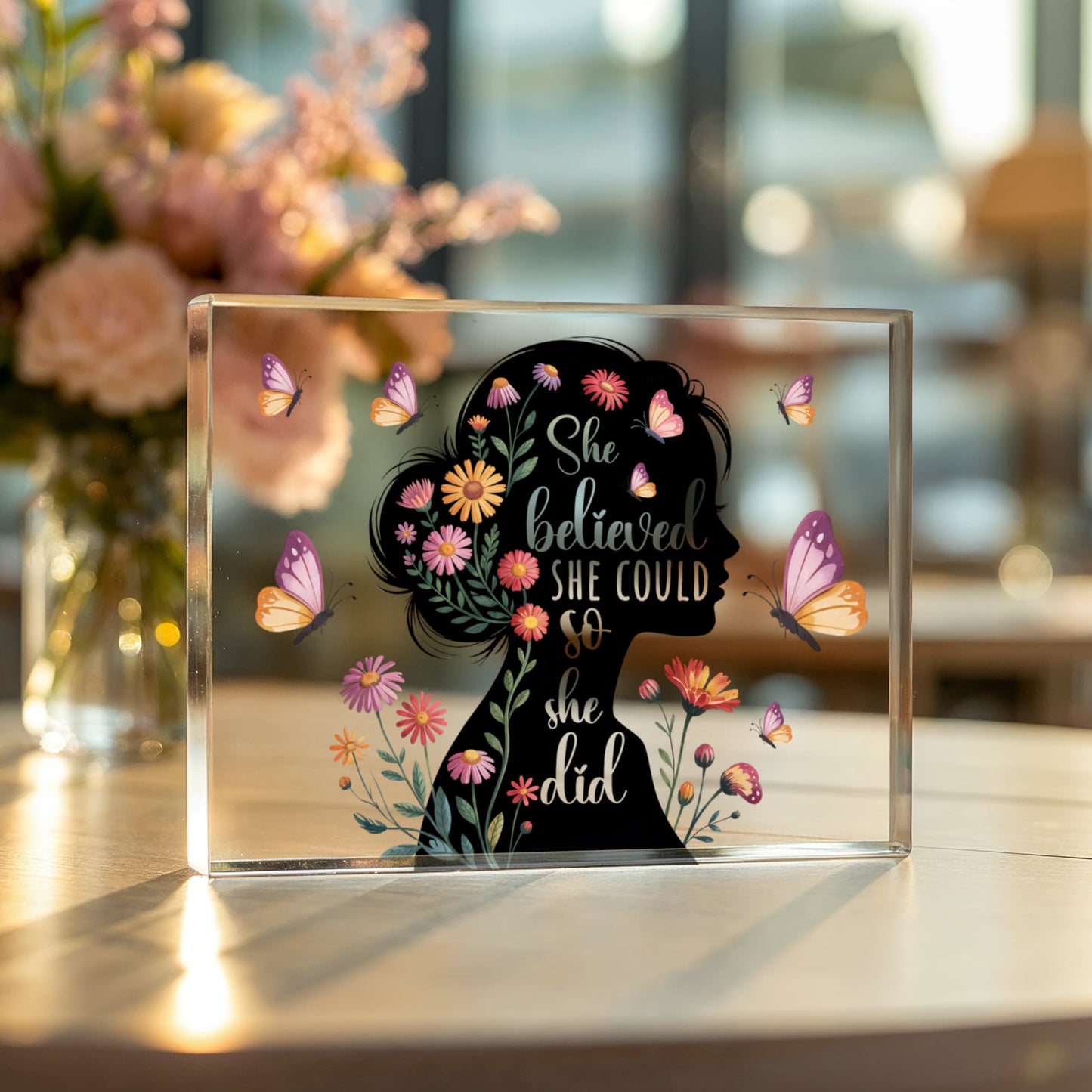 She Believed She Could So She Did- a Gift for Mother/Mom/Sisters/Daughter/Friend.