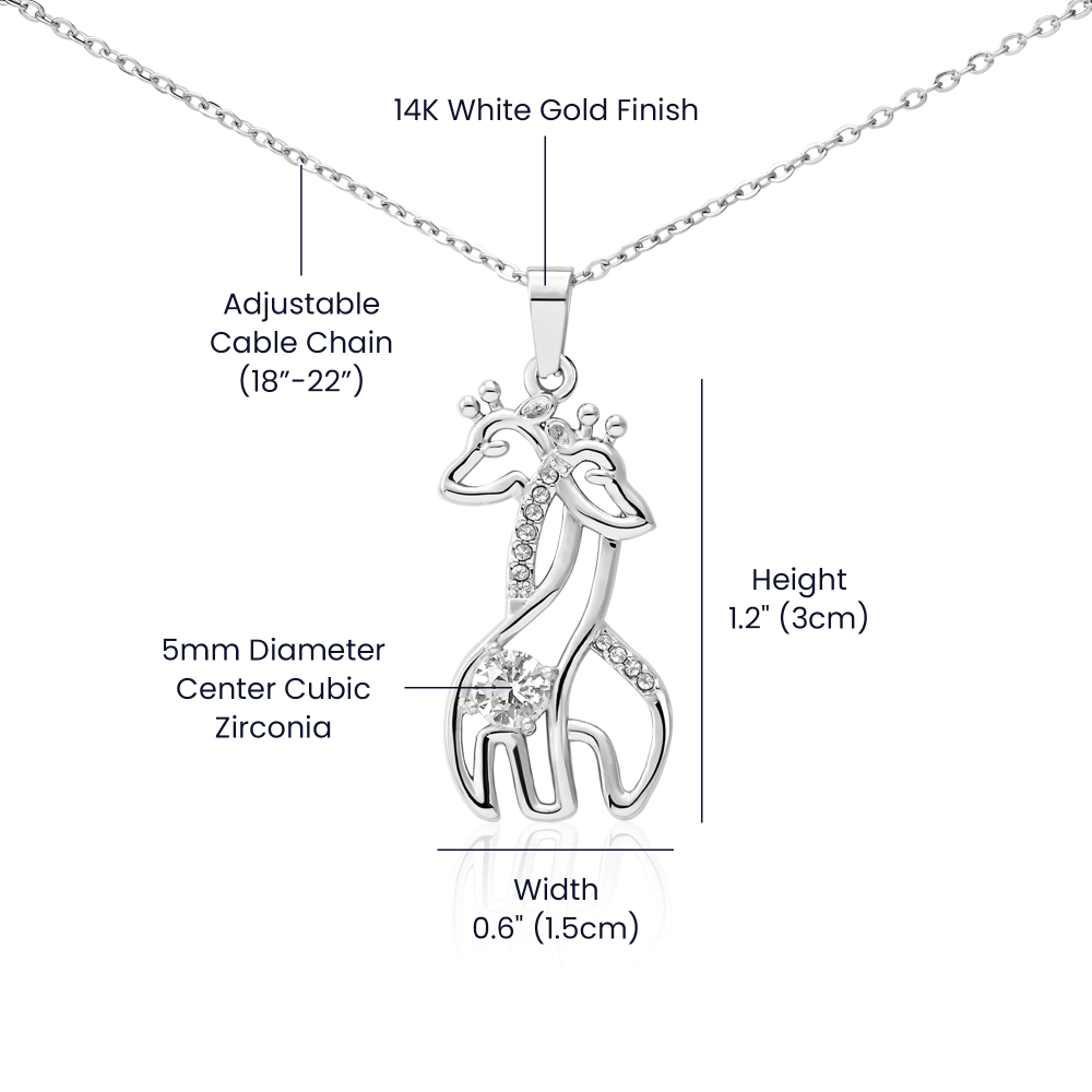 Giraffe Necklace, a Perfect Gift for Mother's Day/Birthdays.