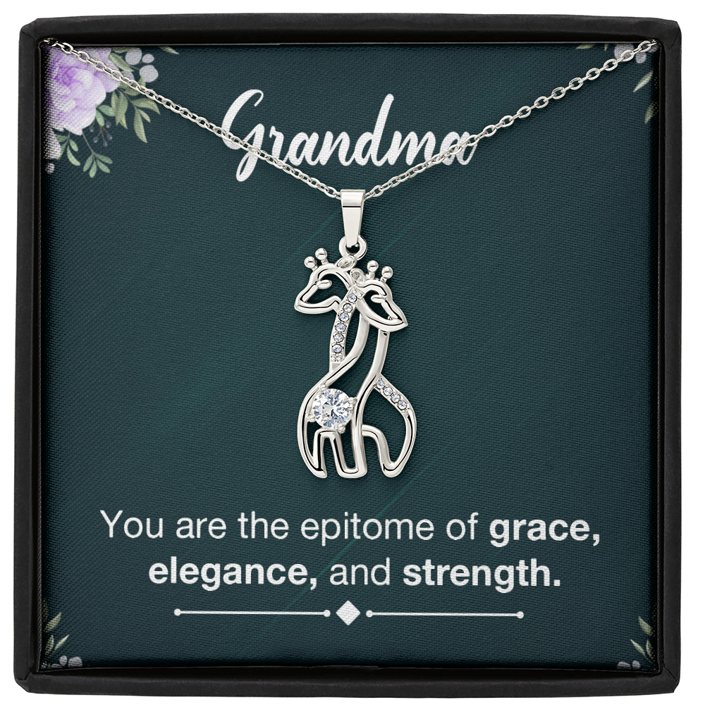 Giraffe Necklace - a Gift for Grandmother, Moms, Daughters.