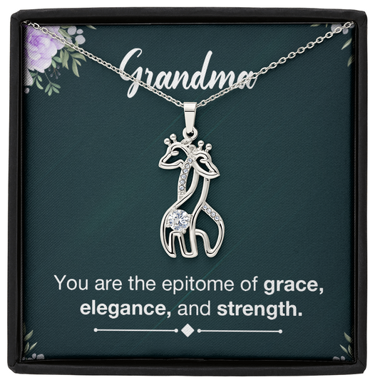 Giraffe Necklace - a Gift for Grandmother, Moms, Daughters.