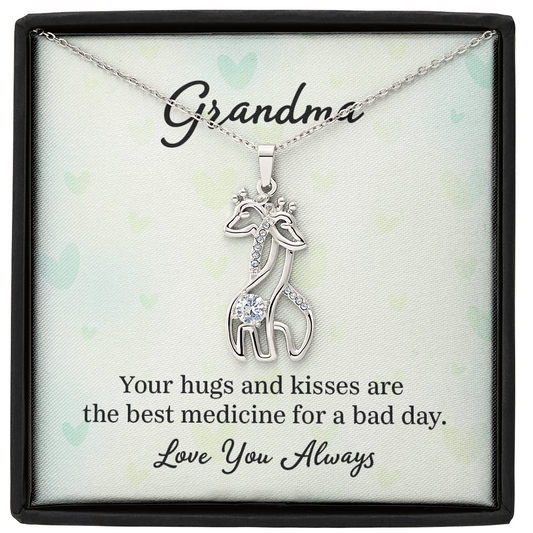 Giraffe Necklace - a Gift for Grandmother, Moms, Daughters.