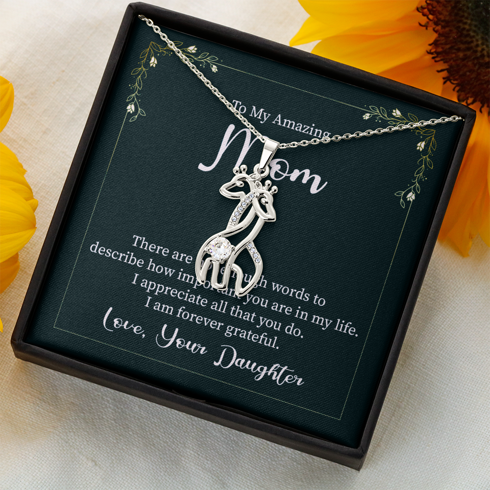 Giraffe Necklace, a Perfect Gift for Mother's Day/Birthdays.