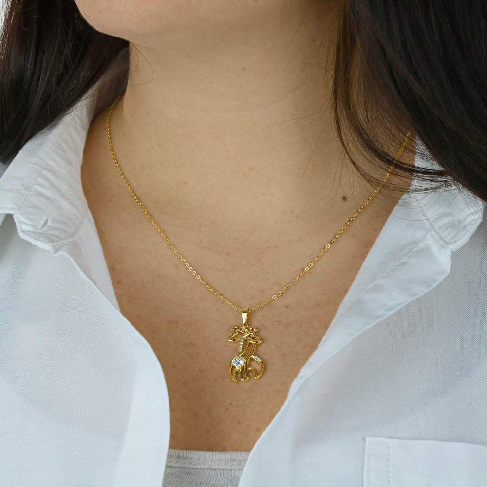 Giraffe Necklace, a Perfect Gift for Mother's Day/Birthdays.