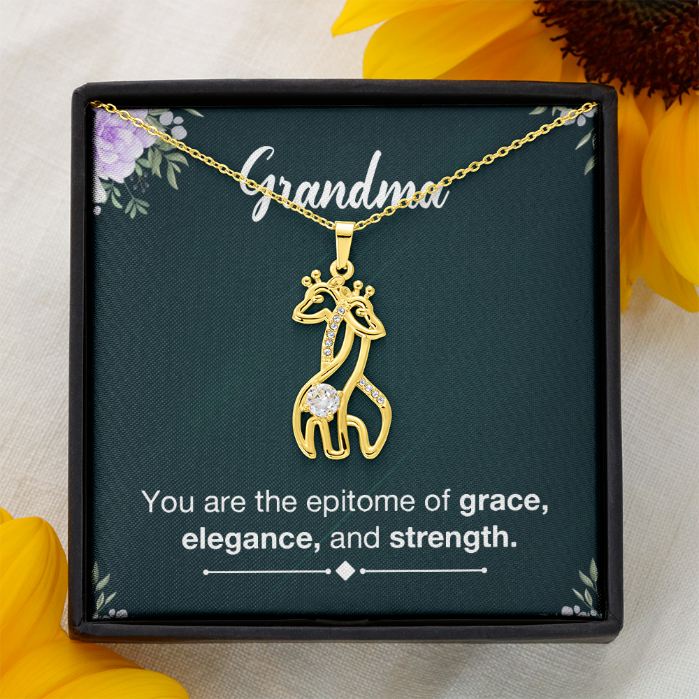 Giraffe Necklace - a Gift for Grandmother, Moms, Daughters.