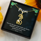 Giraffe Necklace, a Perfect Gift for Mother's Day/Birthdays.