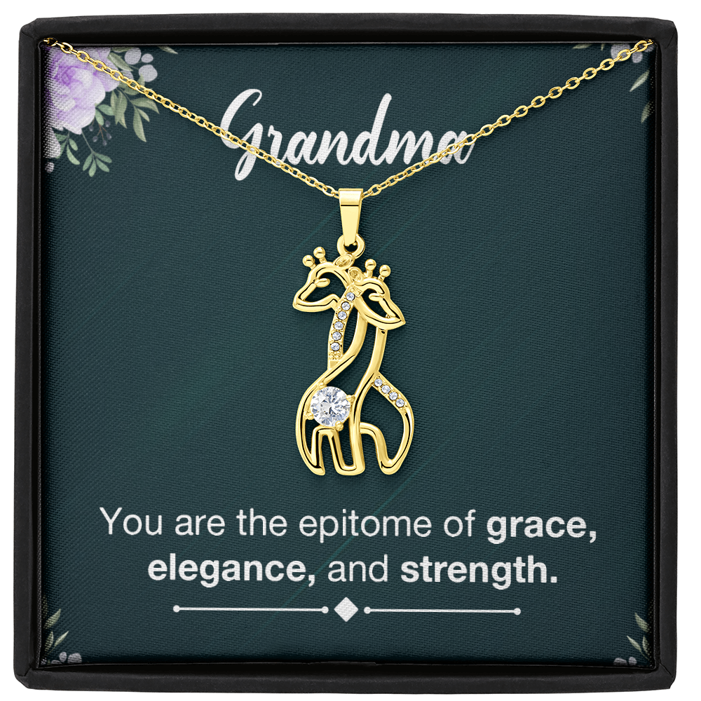 Giraffe Necklace - a Gift for Grandmother, Moms, Daughters.