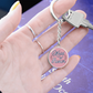 Personalized ''Maid of Honor'' Circle Engraving Keychain- a Gift for Bridal Party Members.