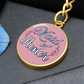 Personalized ''Maid of Honor'' Circle Engraving Keychain- a Gift for Bridal Party Members.