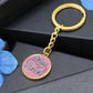 Personalized ''Maid of Honor'' Circle Engraving Keychain- a Gift for Bridal Party Members.