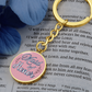 Personalized ''Maid of Honor'' Circle Engraving Keychain- a Gift for Bridal Party Members.