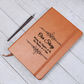 Our Story  Graphic Leather Journal a gift for Wives/Soulmate
