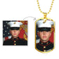 Personalized Dog Tag Necklace with Engraving- a Gift for Fathers/Sons.