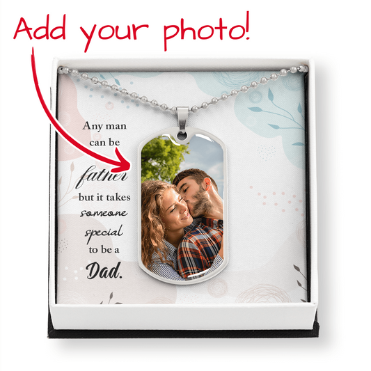 Personalized Dog Tag Necklace with Engraving- a Gift for Fathers/Sons.