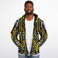 Geometric Harmony Microfleece Ziphoodie - AOP