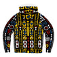 Geometric Harmony Microfleece Ziphoodie - AOP