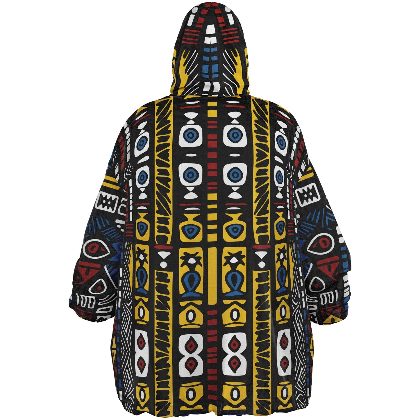 Geometric Harmony Reversible Snug Hoodie - AOP