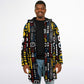Geometric Harmony Unisex Zipper Cloak - AOP