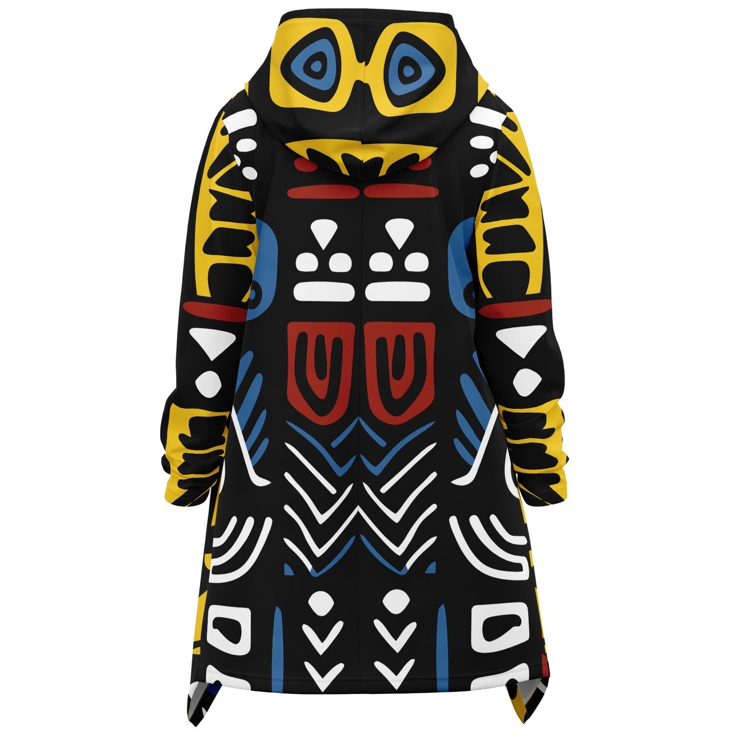 Geometric Harmony Athletic Elongated Cloak - AOP