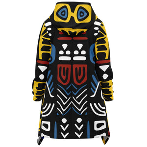 Geometric Harmony Athletic Elongated Cloak - AOP