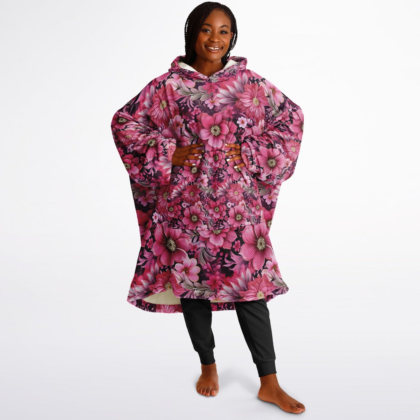 Peony Dreams Snug Hoodie Economy - AOP